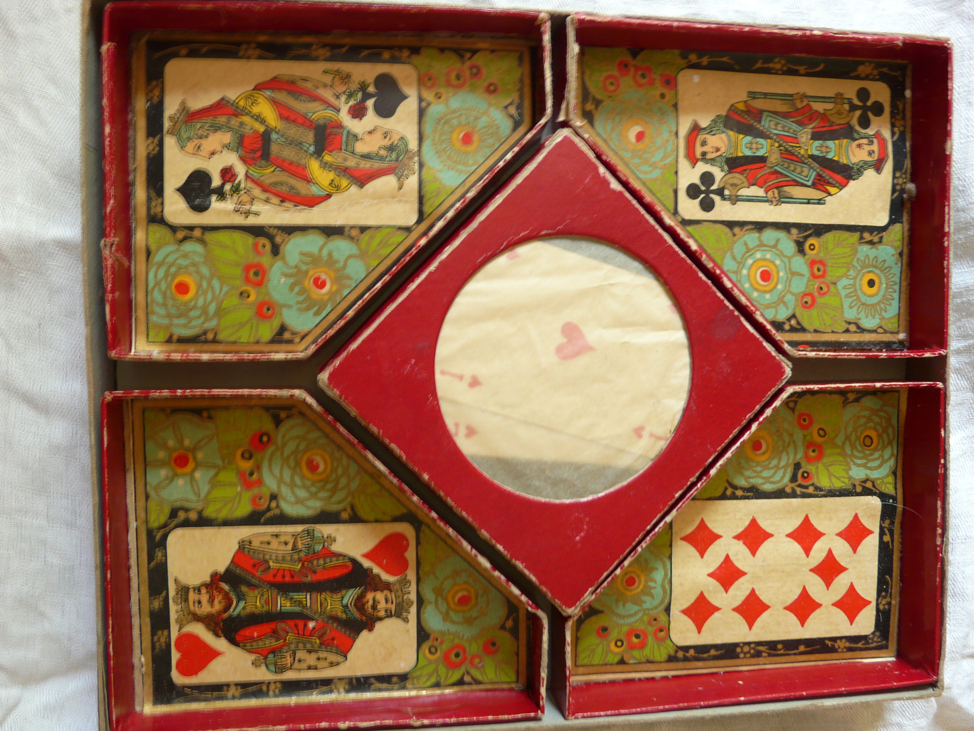 GB brand 40s wooden yellow dwarf game box