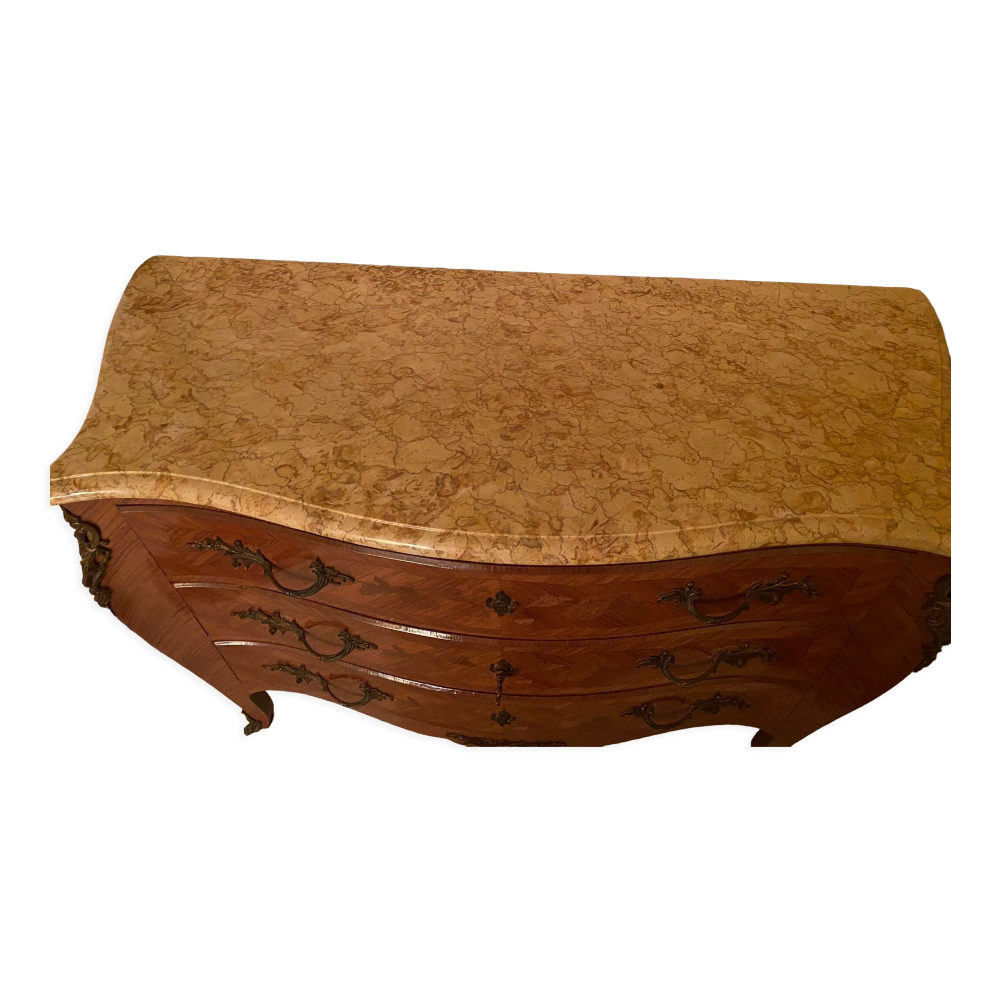 Commode bois de rose style Louis XV