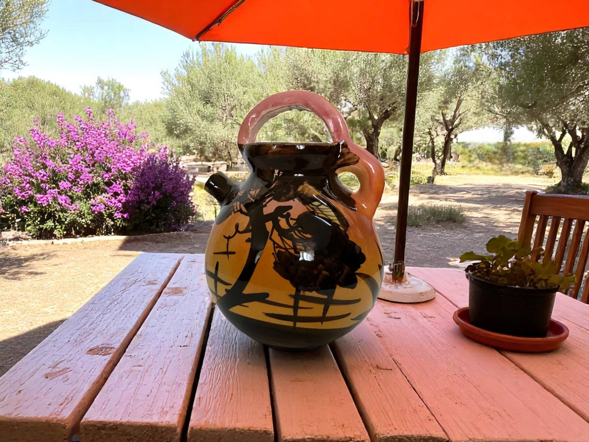 Vallauris, Sicard cicada jug, 1970s