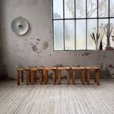 Set of 6 Olof Ottelin stools, Finland 1950.