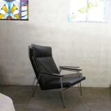 Chair faux leather black rob parry easy chair