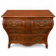 Bordeaux Louis XV Tomb Commode Solid Mahogany and Bronze 18th Century