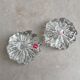 Set of 2 Hadeland Norway crystal candle holders