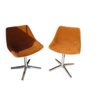 Rare pair of chairs lafargue - 70's design