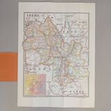 Poster / map of Isère
