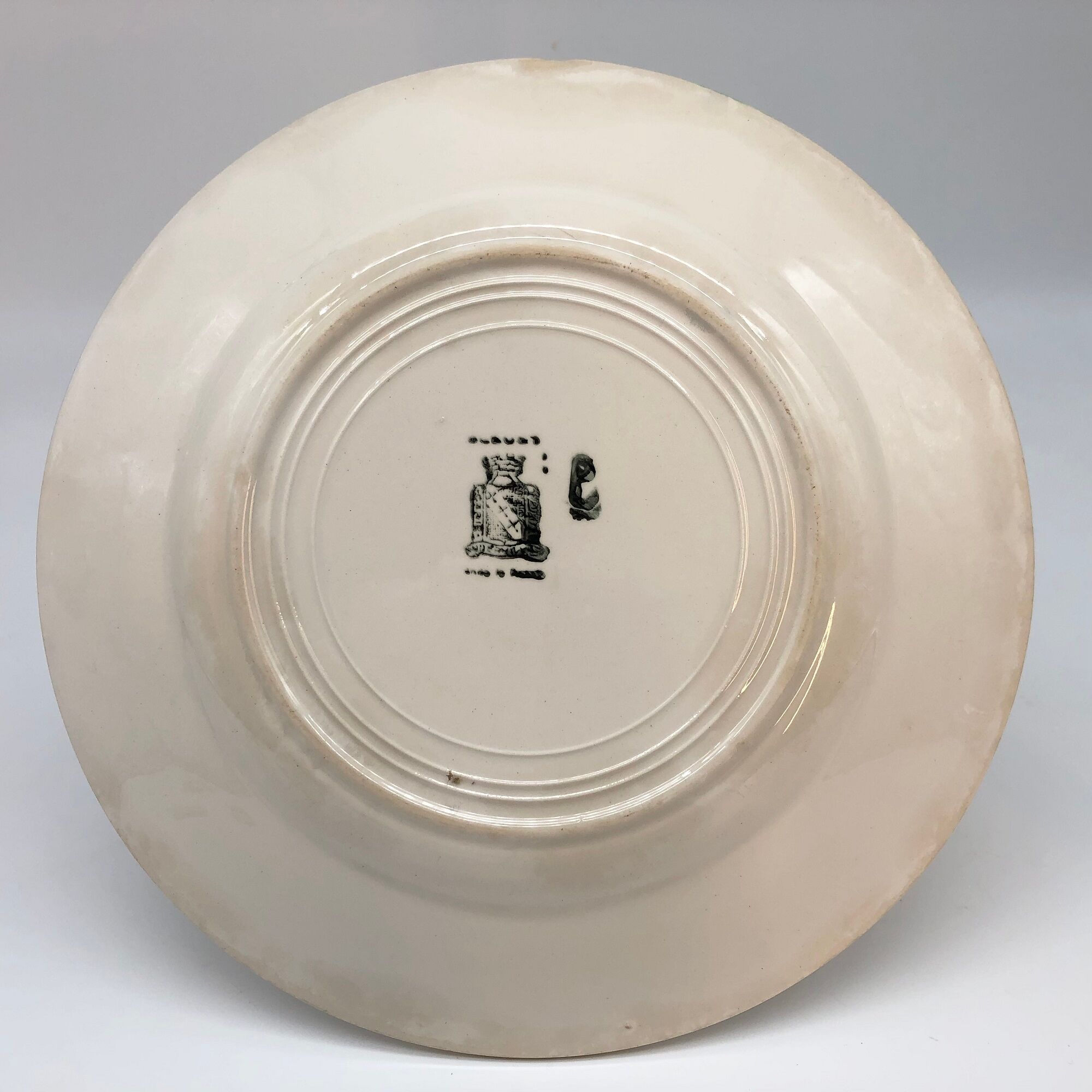 6 plates vintage niderviller model "blueberry"