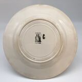 6 plates vintage niderviller model "blueberry"