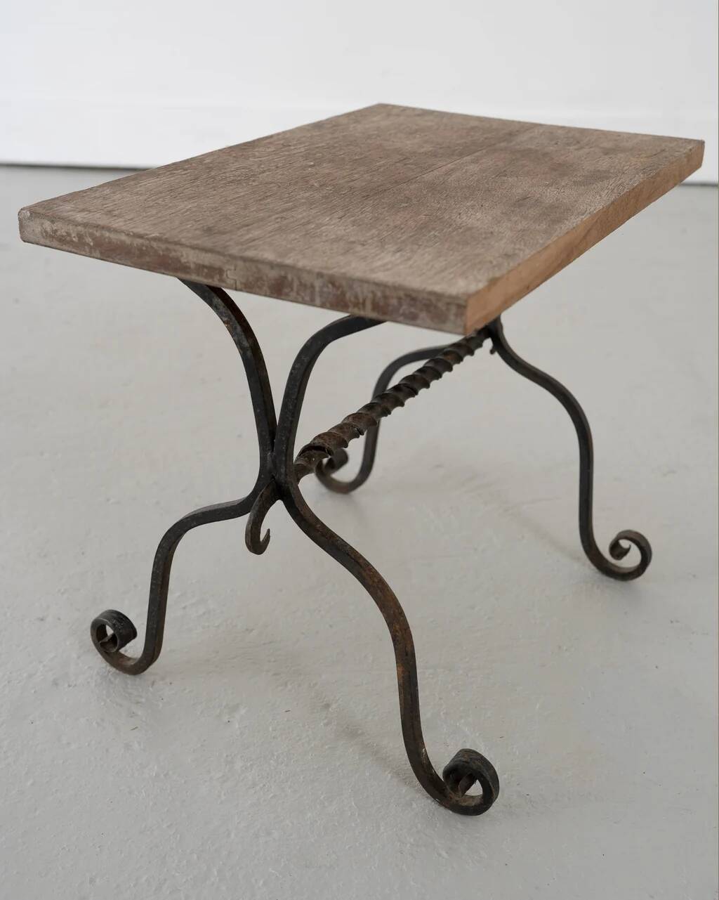 Early 20th century wrought iron side table