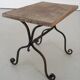 Early 20th century wrought iron side table
