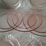 Arcoroc orange pink plates