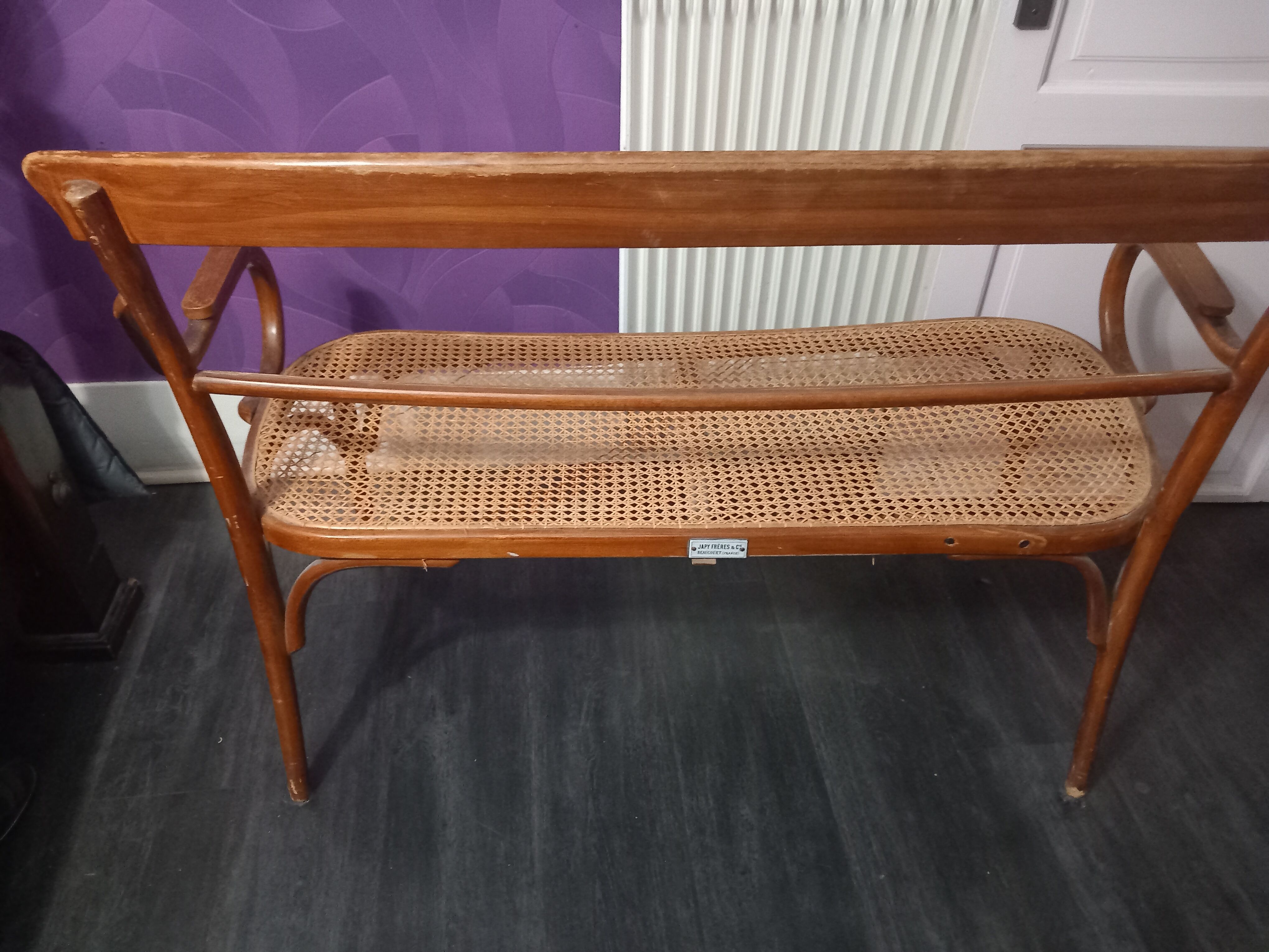 Old canned bench