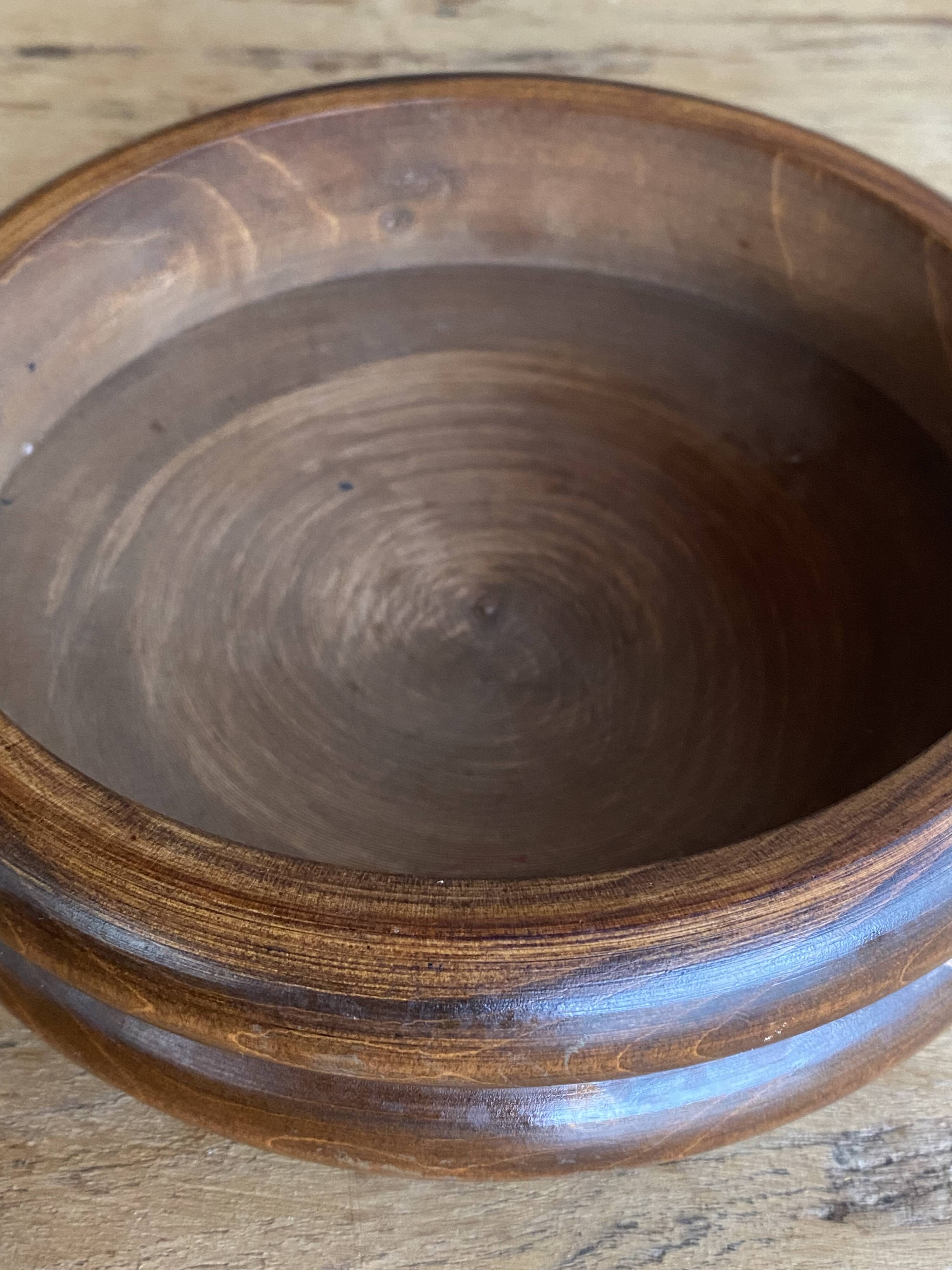 Boite en bois tourné main