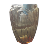Small amber Art Deco vase