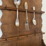 Handcrafted cutlery holder, 19th century