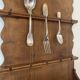 Handcrafted cutlery holder, 19th century
