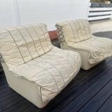 Sofa + 2 leather armchairs