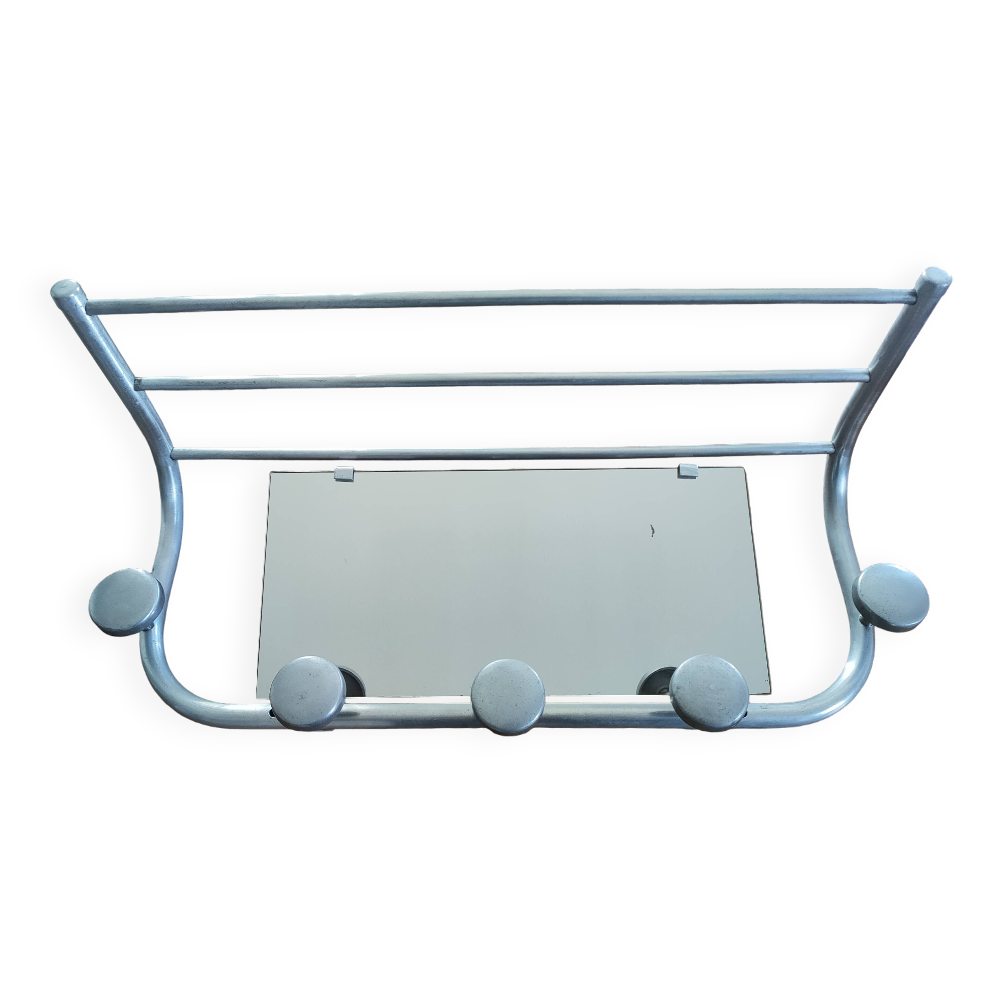 50s aluminum coat rack