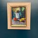 Original Swedish Oil on Canvas – Abstract Still Life – Signed – Vintage