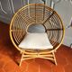 Large rattan armchair from the 70s