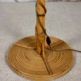 Rattan floor lamp