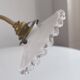 Wall lamp in gilded brass and mini opaline 1930