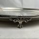 Antique silver-plated metal tray, Cunard Company, England, early 20th century
