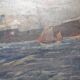 Marine , boat , entrance to the port of Marseille ( le panier )