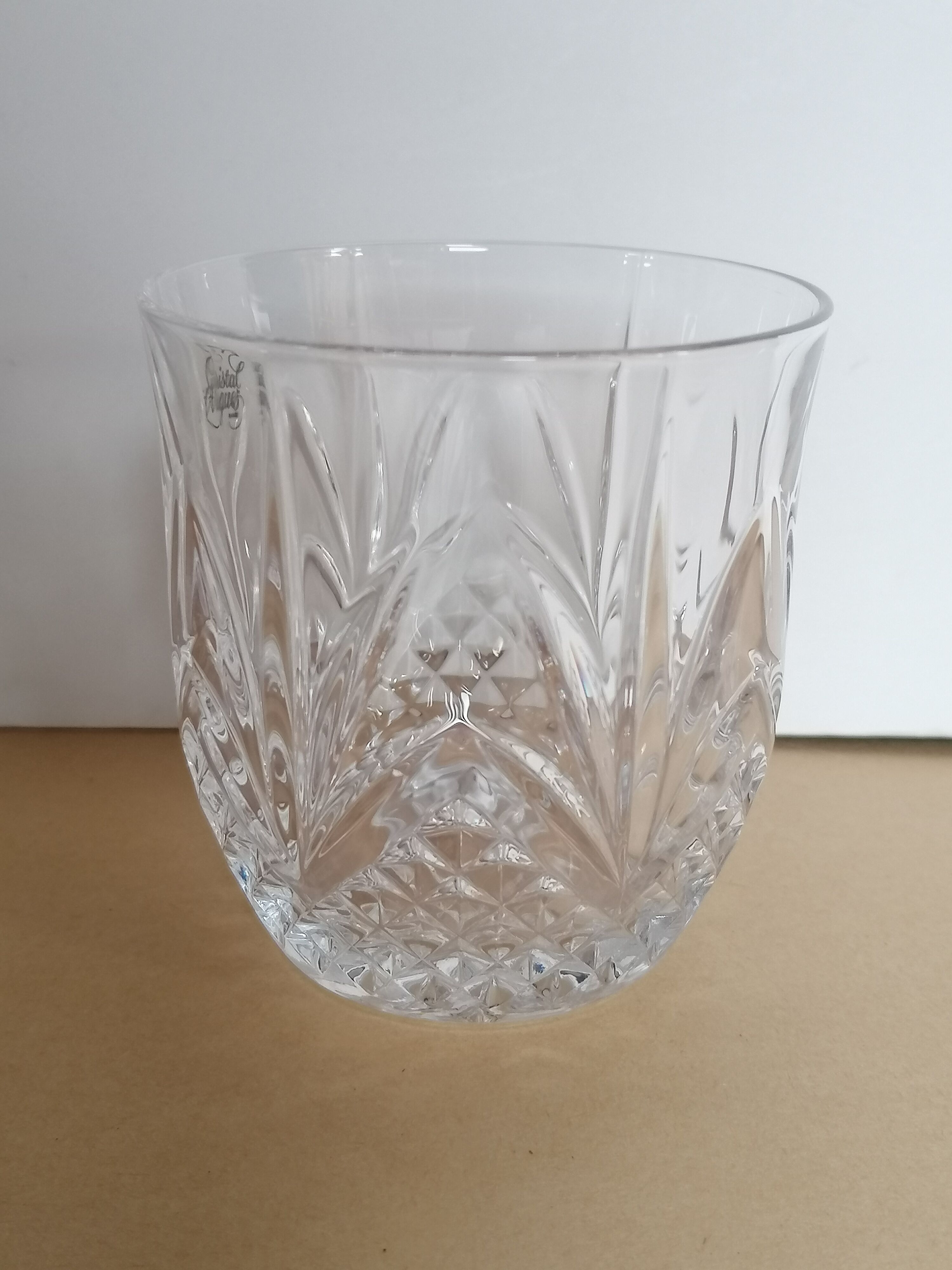 6 whiskey or water glasses 23cl crystal