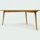 Boomerang desk table in birch 1950s