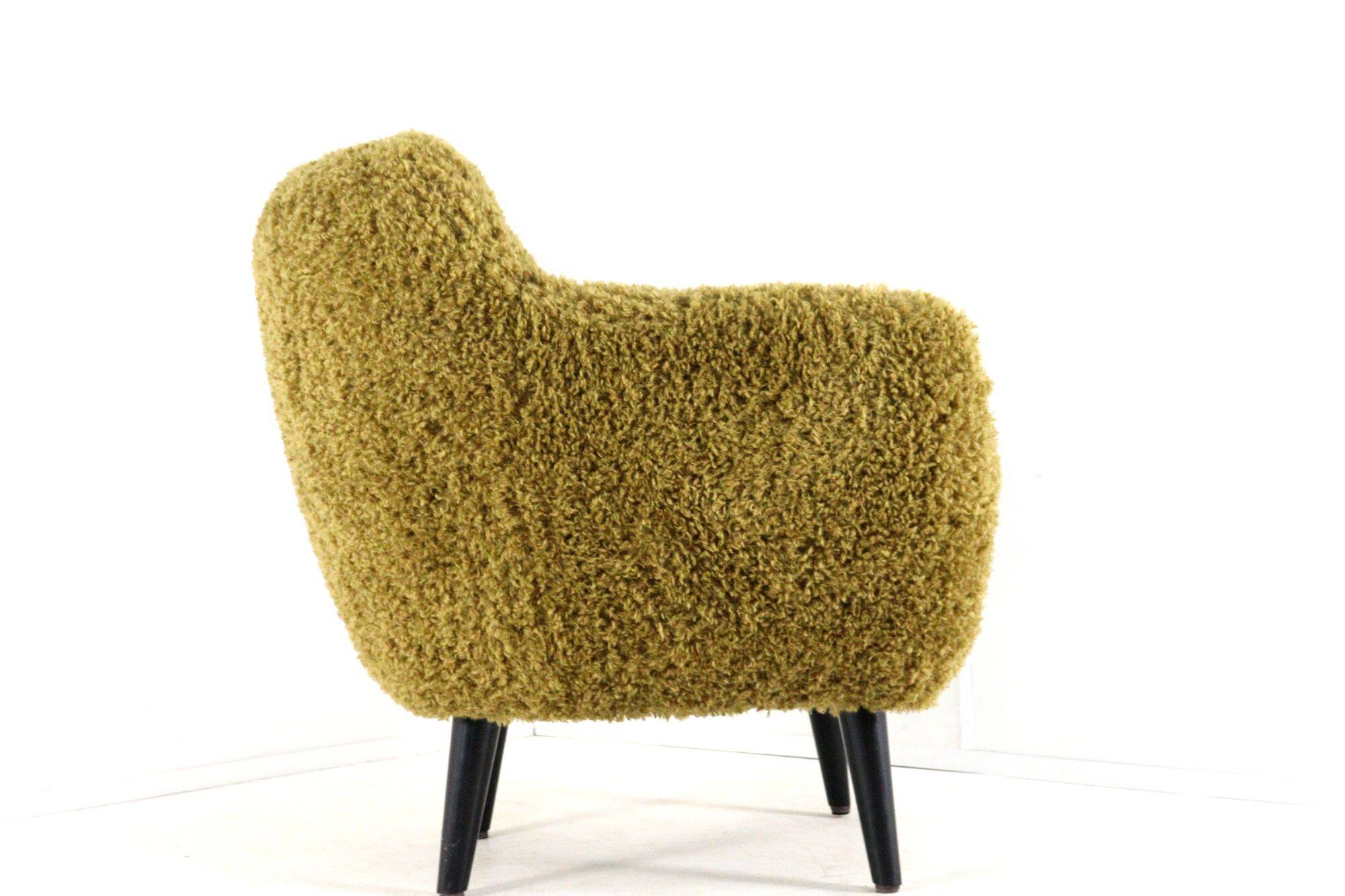 Fuzzy Doodle Armchair Fully Restored - new upholstery