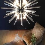 Sputnik crystal prism chandeliers - 50 prisms