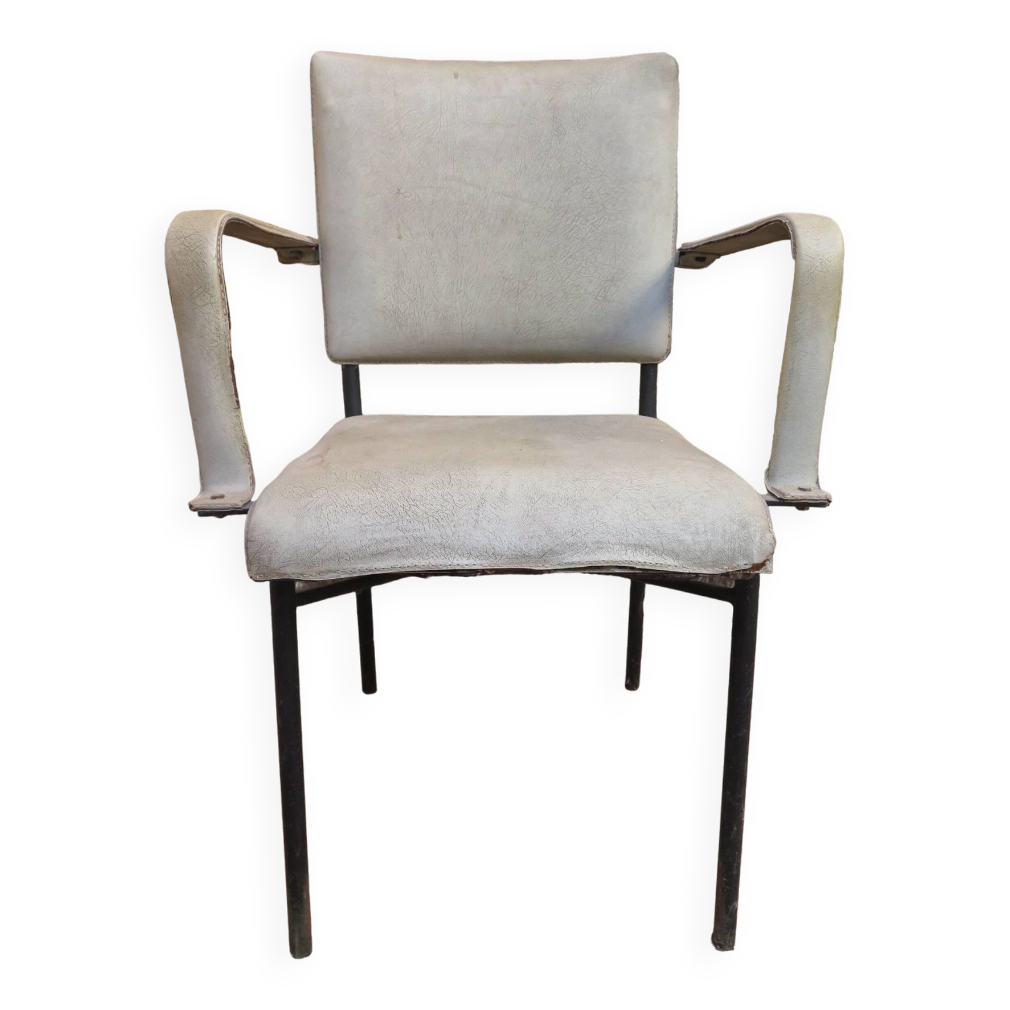 Fauteuil bridge du personnel de bord, paquebot FRANCE, 1962.
