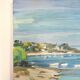Huile sur toile paysage de port fleuri