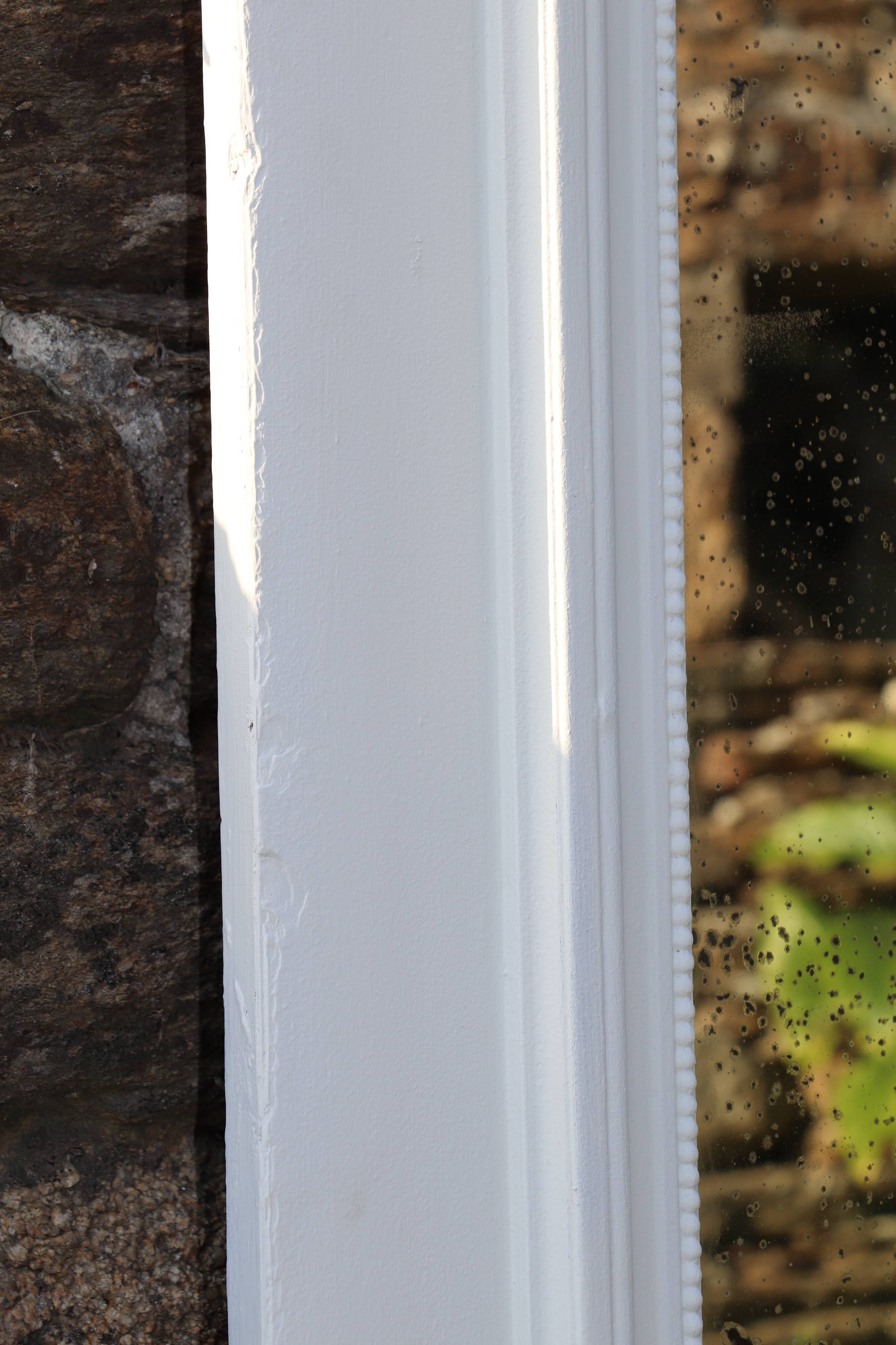 19th-century trumeau woodwork mirror 157x102cm