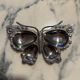 Vintage silver-plated butterfly catchall tray