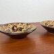 Bowls and candle holders in Danish studio pottery from the mid-century modern period by Michael Andersen Keramik, 1960s, set of 3.