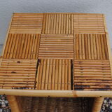 Vintage rattan nightstand