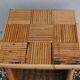 Table de chevet rotin vintage