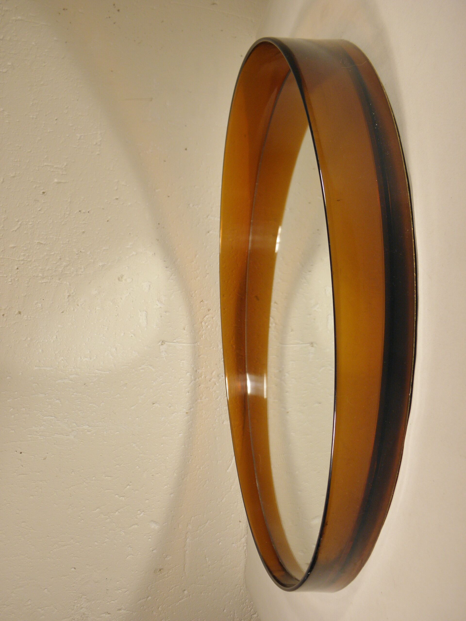 Round mirror and towel rack 1970