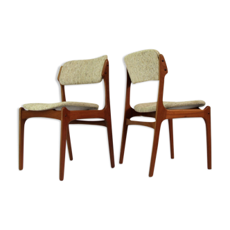 Dining Chairs by Erik Buch for O.D. Møbler, 1970s, Set of 4