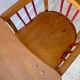 Vintage wooden Baumann baby armchair