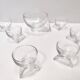 Set of Seven Crystal Serving Bowls by Taddei Sestini for Kristall Krisla