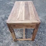 Bureau en bois massif bicolore