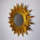 Miroir soleil, gilded metal with gold leaf, Italy, 1960