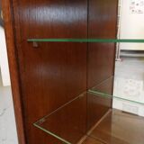 Vintage display cabinet with sliding doors 1950's