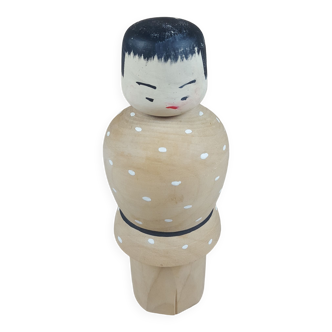 Old Japanese Kokeshi Wooden Doll in its Original Japan Box