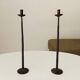 Pair of brutalist / minimalist candlesticks from the 60s