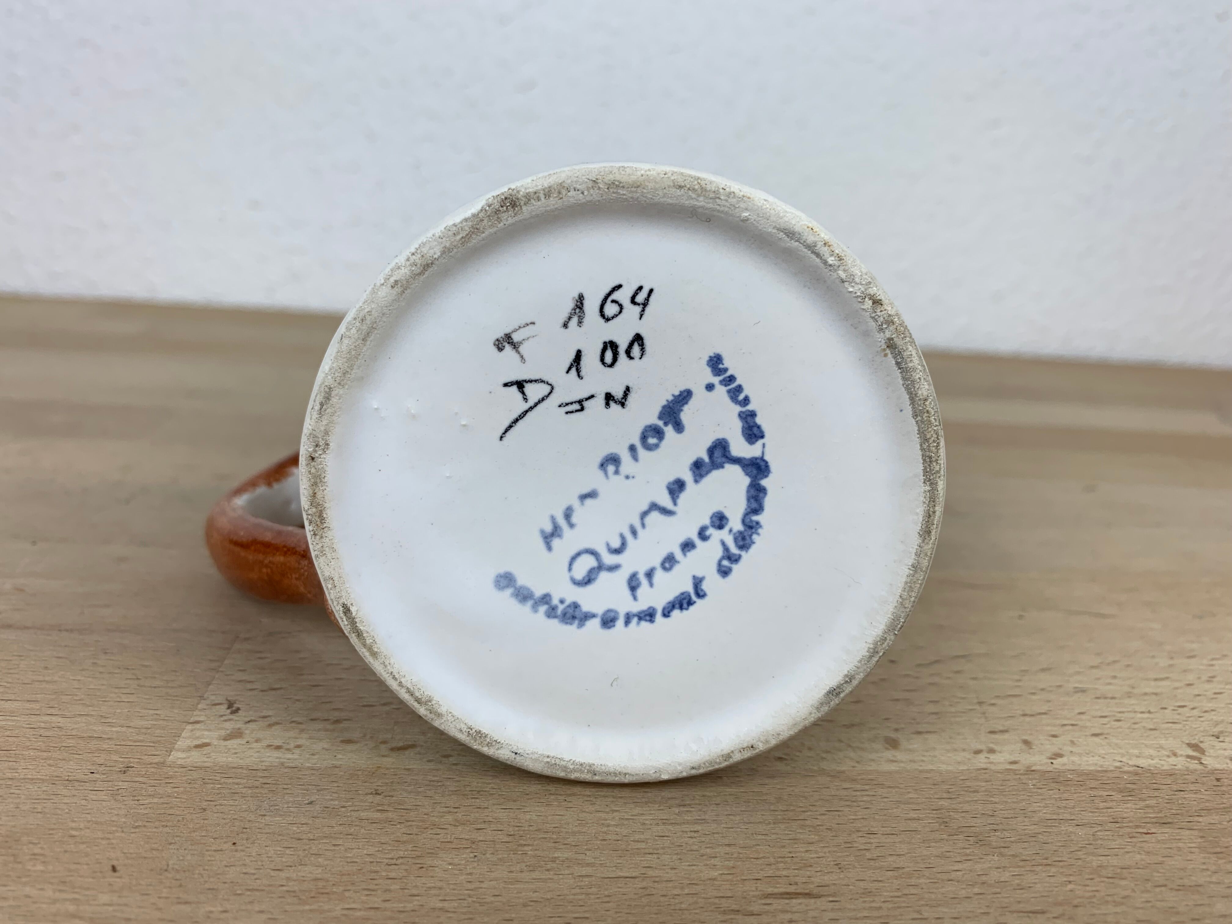 Mug Henriot Quimper ceramic
