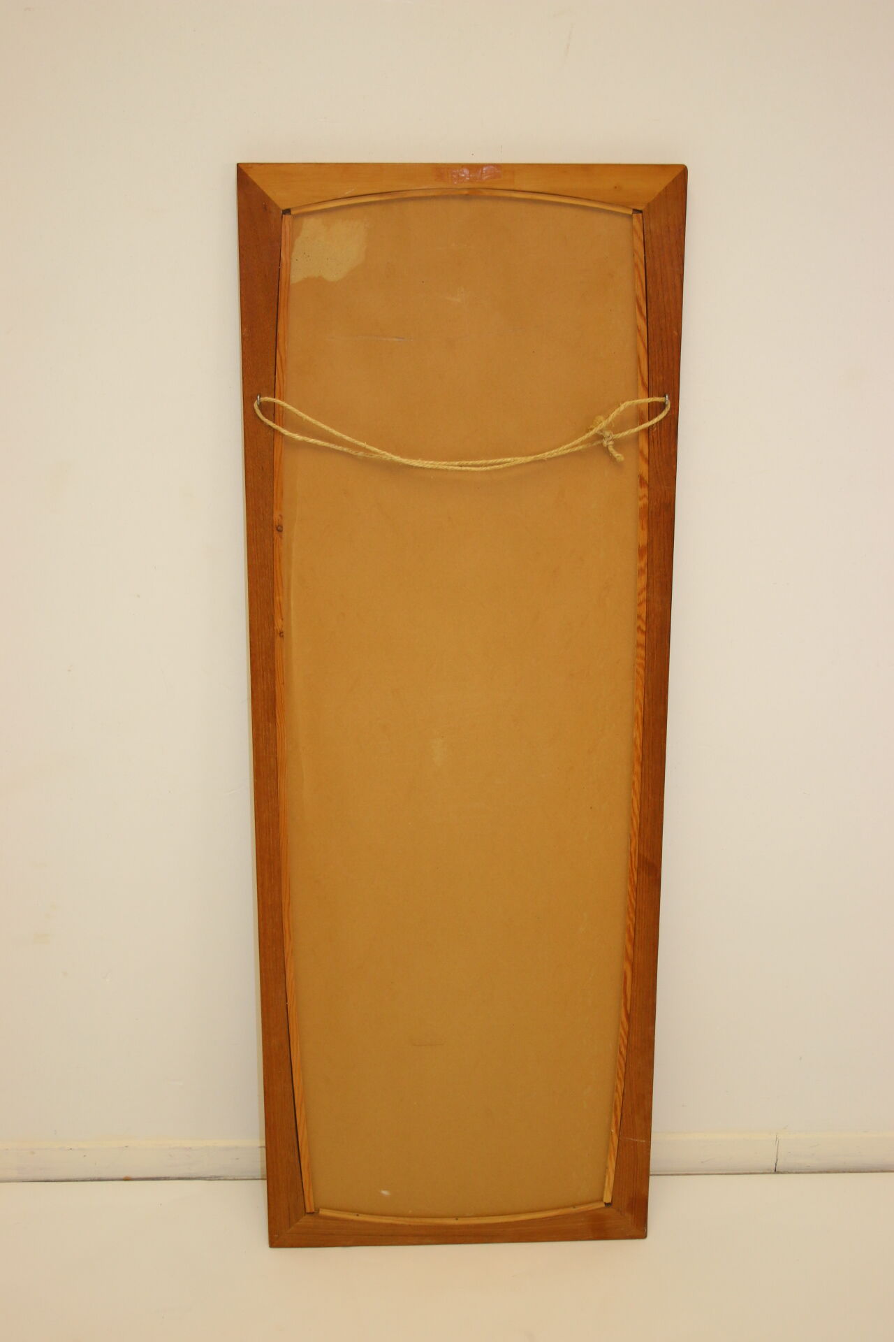Miroir rectangulaire en bois de teck