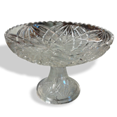 Cup on foot cut glass